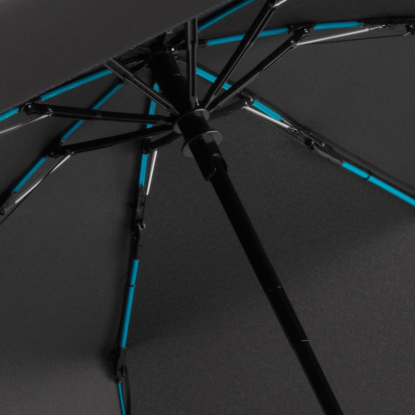 Зонт складной AOC Mini ver.2, бирюзовый, спицы