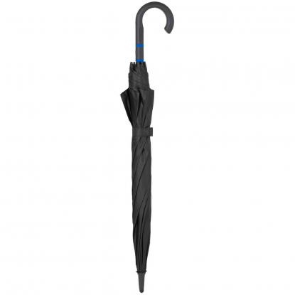 Зонт-трость с цветными спицами Color Style ver.2, ярко-синий, в сложенном виде