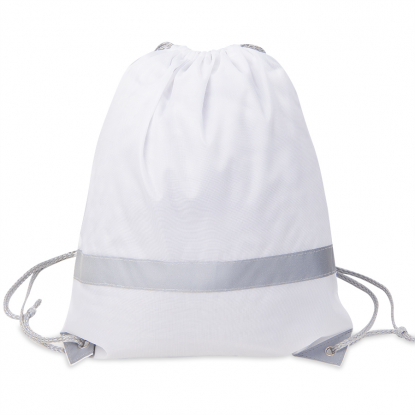 Рюкзак мешок со светоотражающей полосой RAY, белый