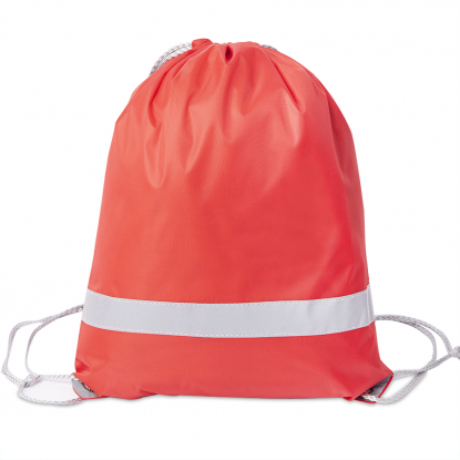 Рюкзак мешок со светоотражающей полосой RAY, красный