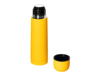 Термос Ямал Софт Тач, 500 мл, желтый