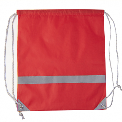 Рюкзак мешок со светоотражающей полосой RAY, красный