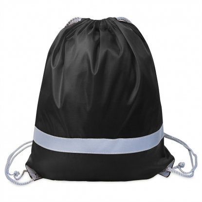 Рюкзак мешок со светоотражающей полосой RAY, черный