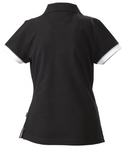 Рубашка поло ANTREVILLE, женская, черная, вид сзади