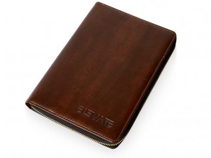 Бизнес-блокнот на молнии А5 Fabrizio с RFID защитой и ручкой, черный