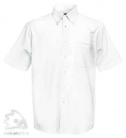 Рубашка Men Oxford Short Sleeve Shirt, мужская, белая