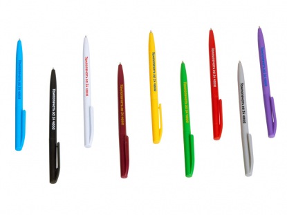 Ручка пластиковая шариковая Reedy-белый