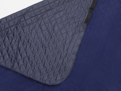 Плед-пончо 2-в-1 Cappy с капюшоном и мешком, темно-синий