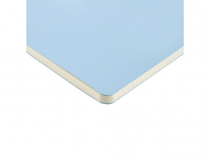 Бизнес-тетрадь А5 Megapolis Velvet flex, soft touch, голубая