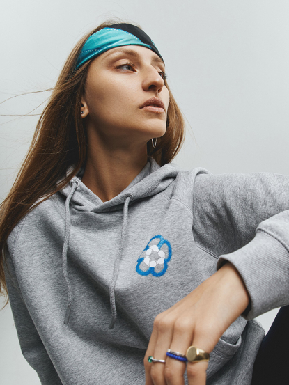 Толстовка с капюшоном Vinson, унисекс, белая, S