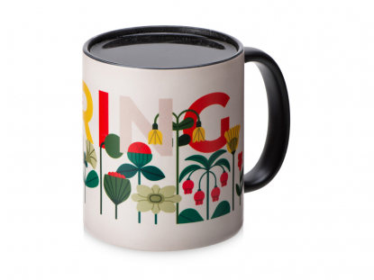 Кружка-хамелеон Surprise, матовая, черная