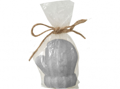 Свеча Рукавичка, серая