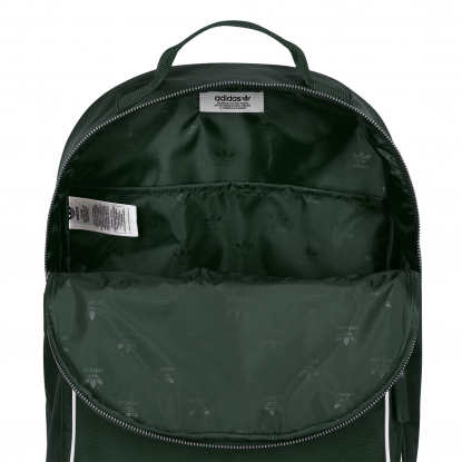 Рюкзак Classic Adicolor, тёмно-зелёный, в открытом виде