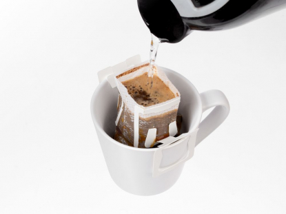 Кофе в дрип-пакете Drip Tip, пример использования