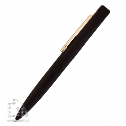 Ручка шариковая Mercury Chili, черная с золотом