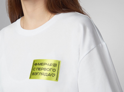 Футболка оверсайз Vienna, унисекс, белая, S