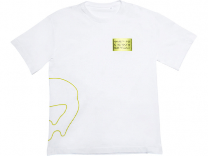 Футболка оверсайз Vienna, унисекс, белая, S