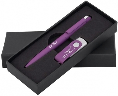 Набор: ручка Jupiter + флеш-карта, фиолетовый