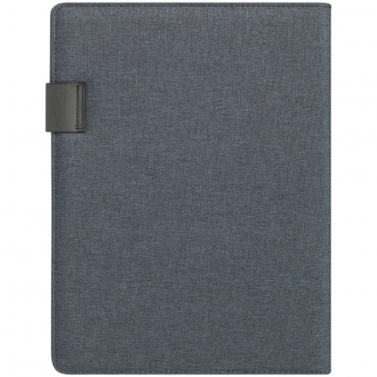 Папка Delegate с блокнотом А4, синяя, вид сзади