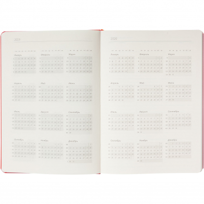 Ежедневник Charme, недатированный, календарь, в открытом виде