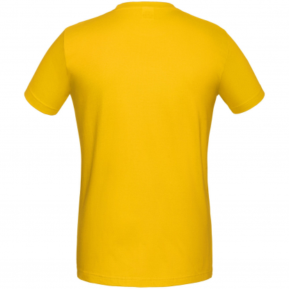 Футболка T-Bolka 180, унисекс, жёлтая, вид сзади