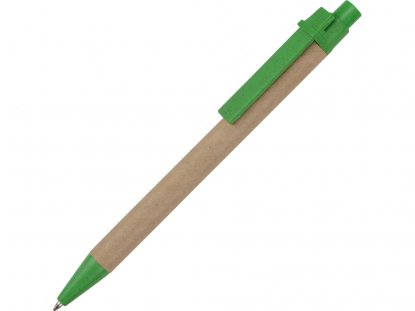 Ручка картонная шариковая Эко 3.0, зеленая