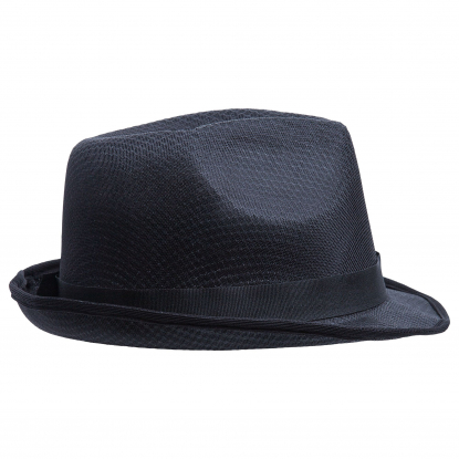 Шляпа Gentleman с черной лентой, с другой стороны