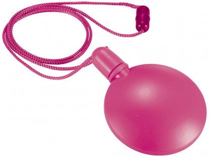 Круглый диспенсер для мыльных пузырей, розовый