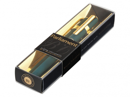 Ручка пластиковая шариковая Parliament, зеленая