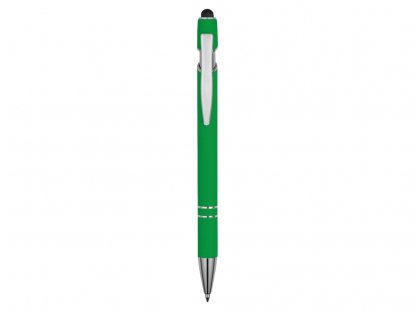 Ручка-стилус металлическая шариковая Sway, зеленая