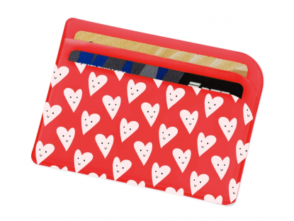 Картхолдер для 3-х карт с полноцветной печатью, софт-тач