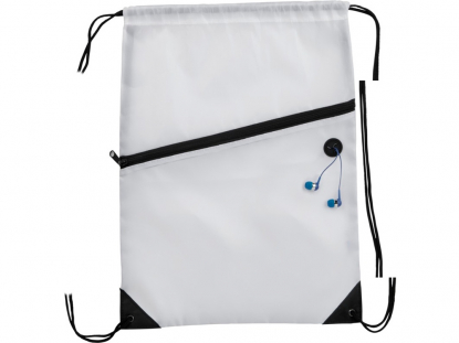 Рюкзак Oriole с карманом на молнии, белый, пример использования