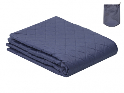 Плед-пончо 2-в-1 Cappy с капюшоном и мешком, темно-синий