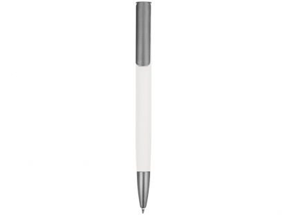 Ручка шариковая Insomnia soft-touch с зеркальным слоем, белая
