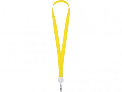 Ланъярд с ретрактором, желтый