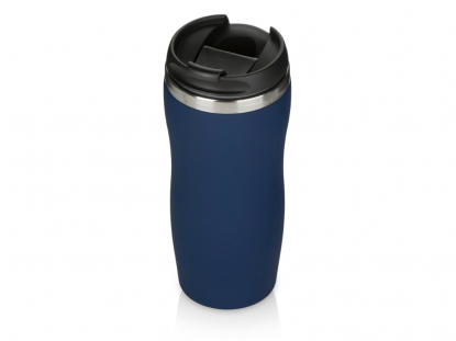 Термокружка Double wall mug С1 soft-touch, темно-синяя