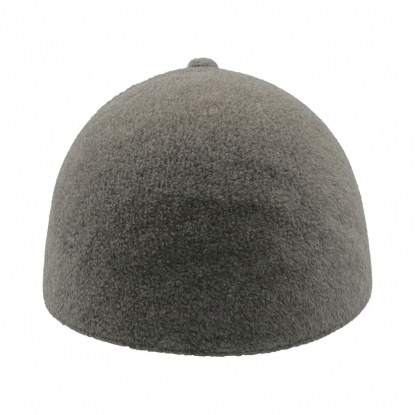 Бейсболка UNI-CAP POLARFLEECE, серая, сзади