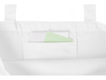 Сумка Levy хлопковая с широким дном, 240 г/м2, белая