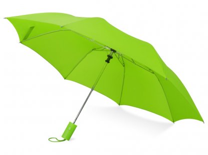 Зонт складной Tulsa, ярко-зеленый
