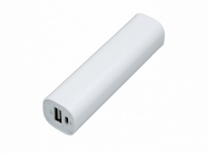 Универсальное зарядное устройство power bank прямоугольной формы, белое