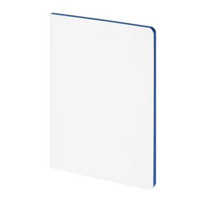 Тетрадь общая PRAGMATIC CONTRAST, белая с синим обрезом блока