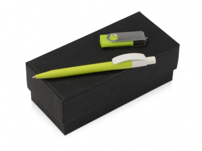 Подарочный набор Uma Memory с ручкой и флешкой, зеленый