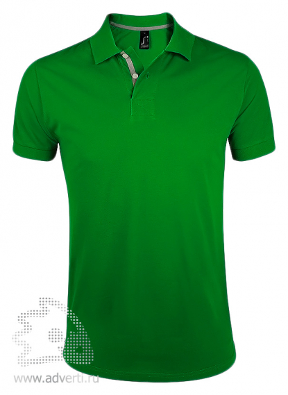 Рубашка поло PORTLAND MEN 200, мужская, зеленая