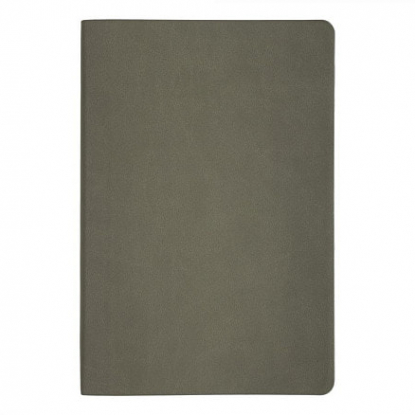 Ежедневник Flexy Soft Touch Latte А5, недатированный, блок в клетку, серый