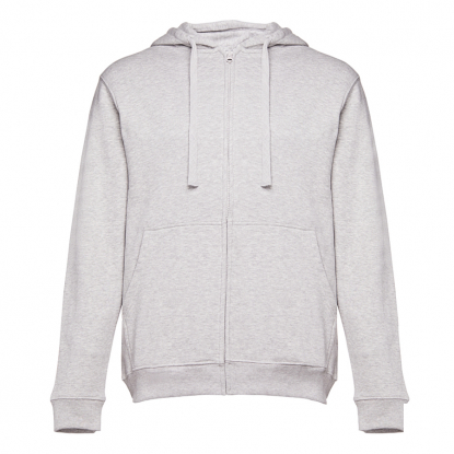 Толстовка с капюшоном на молнии AMSTERDAM 320, мужская, серый меланж
