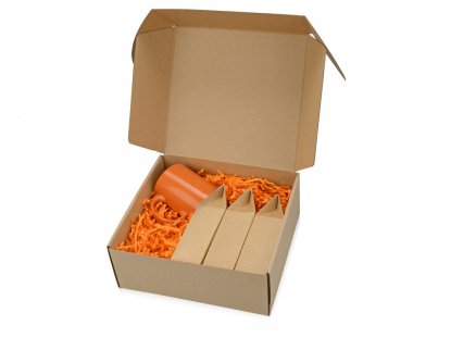 Подарочный набор Tea chest с тремя видами чая, оранжевый