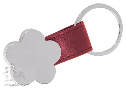 Брелок Цветочек, красный