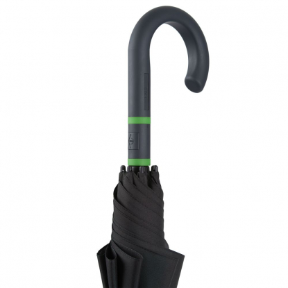 Зонт-трость с цветными спицами Color Style ver.2, зеленое яблоко, ручка