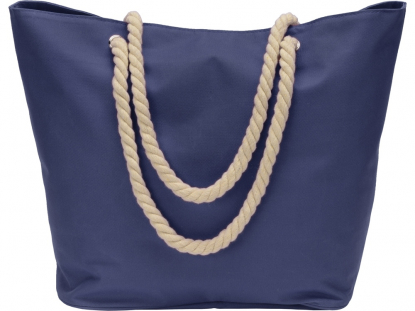 Пляжная сумка Seaside, темно-синяя, вид спереди