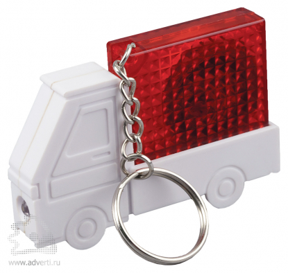 Брелок-рулетка Грузовичок, красный